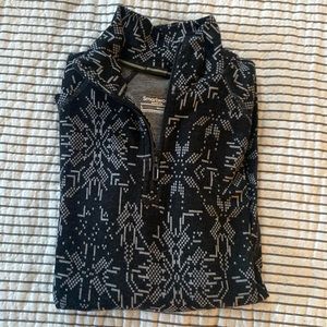 Smart wool merino wool half zip size L